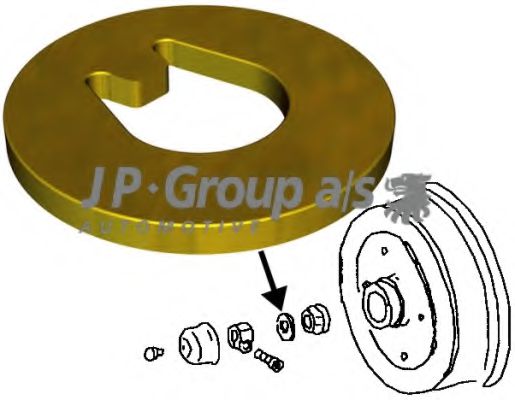 Сайлентблок рычага JP GROUP 8141200900