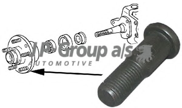 Шпилька крепления колеса JP GROUP 8160400202