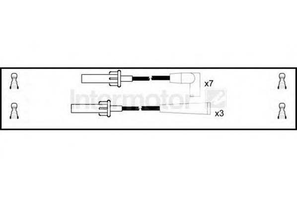 Комплект проводов зажигания standard 76248
