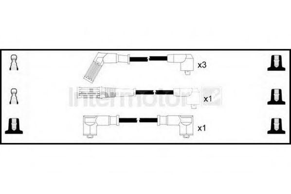 Комплект проводов зажигания standard 76255