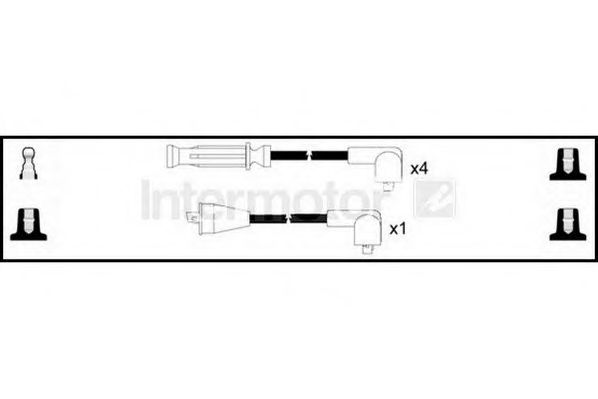 Комплект проводов зажигания standard 73482