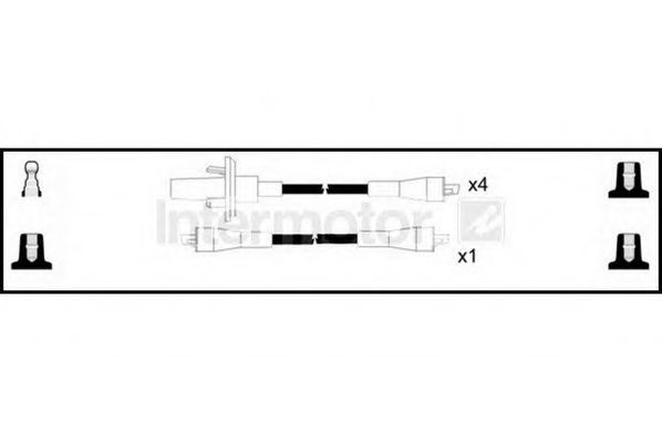 Комплект проводов зажигания standard 76032