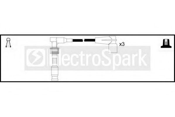 Комплект проводов зажигания standard OEK630