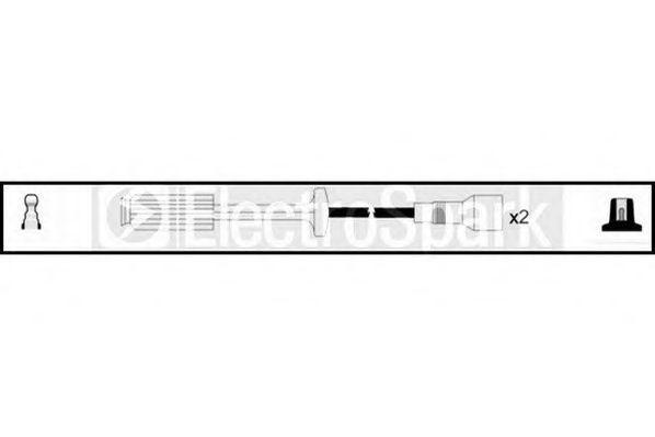 Комплект проводов зажигания standard OEK717