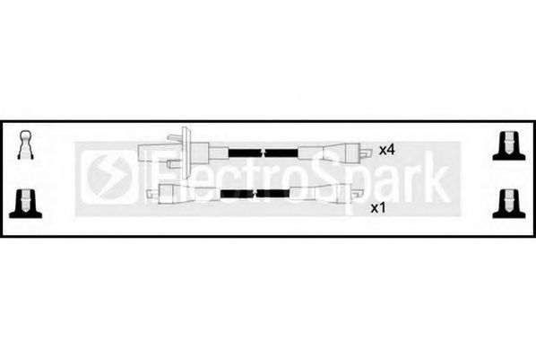 Комплект проводов зажигания standard OEK949