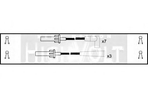 Комплект проводов зажигания standard OEF840