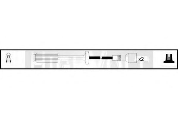 Комплект проводов зажигания standard OEF718