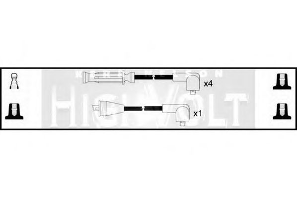 Комплект проводов зажигания standard OEF716