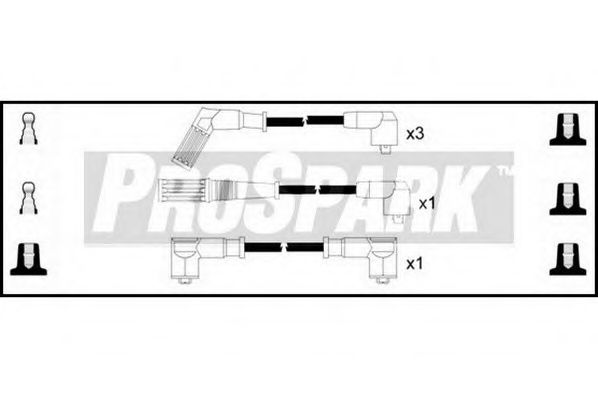 Комплект проводов зажигания standard OES1211