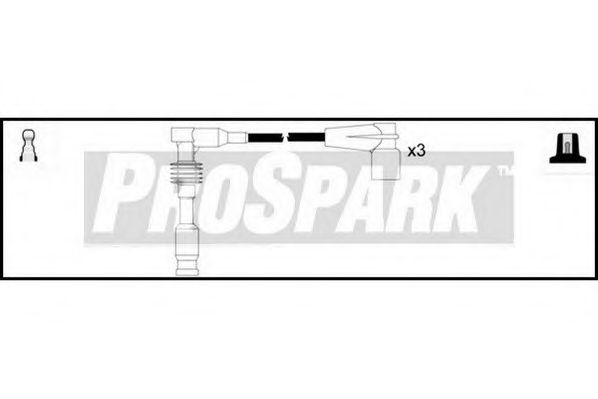 Комплект проводов зажигания standard OES1276