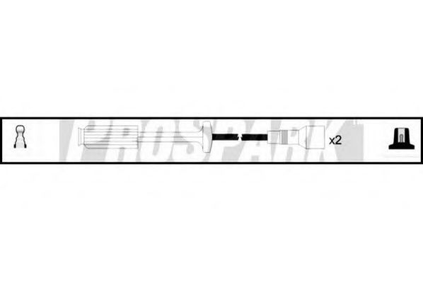 Комплект проводов зажигания standard OES1297