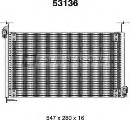 Радиатор кондиционера standard F4-53136