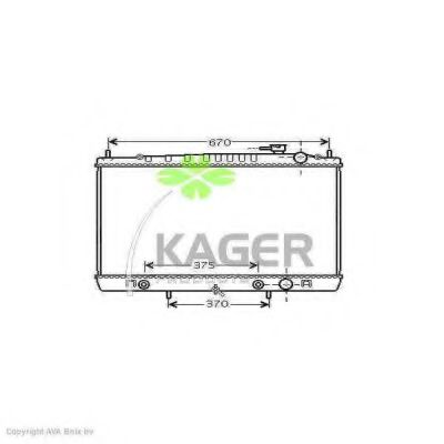 Радиатор охлаждения двигателя kager 31-2461