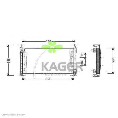 Радиатор кондиционера kager 94-5136