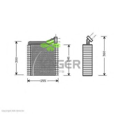 Испаритель кондиционера kager 94-5708