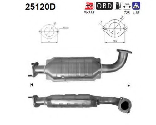 Катализатор Hyundai/Kia 289504A400