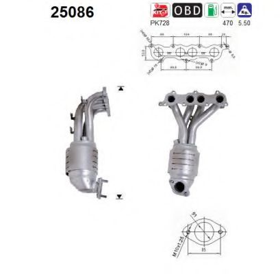 Катализатор Hyundai/Kia 285102X130