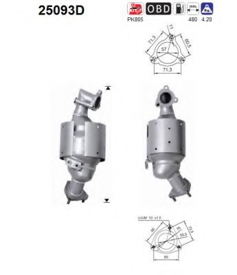 Катализатор MAZDA RFY22050X