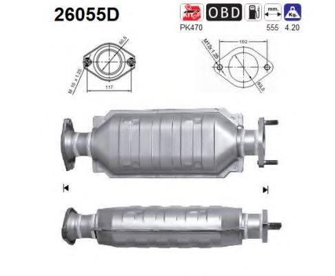 Катализатор MITSUBISHI MR597285