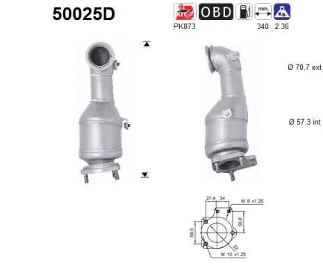 Катализатор GM 96434326