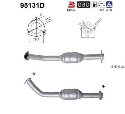 Катализатор Toyota/Lexus 1741030180
