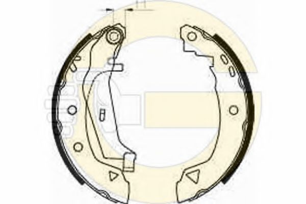 Тормозные колодки барабанные GIRLING 5182403