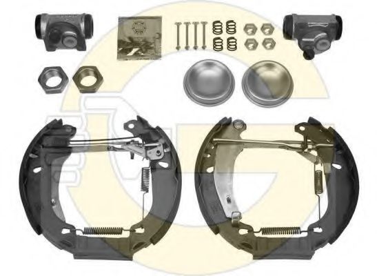 Тормозные колодки барабанные GIRLING 5312503