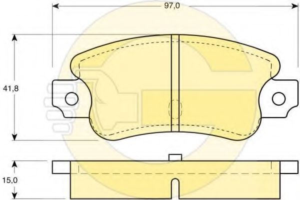Тормозные колодки girling 6101353