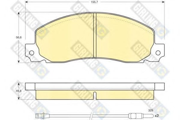 Тормозные колодки GIRLING 6103443