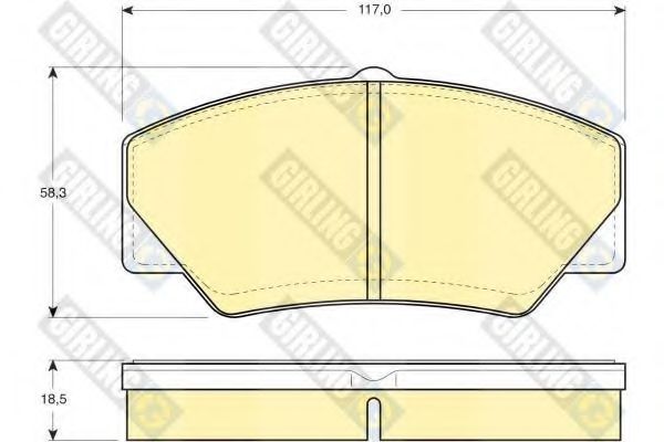 Тормозные колодки GIRLING 6103493