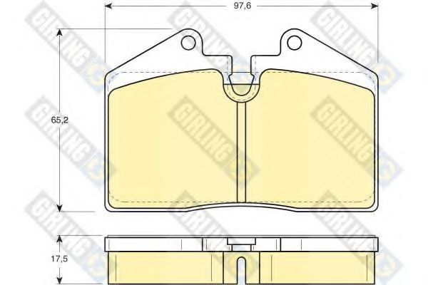 Тормозные колодки GIRLING 6103792
