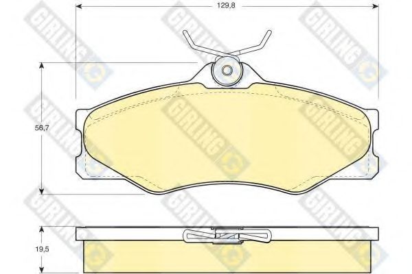 Тормозные колодки GIRLING 6103991