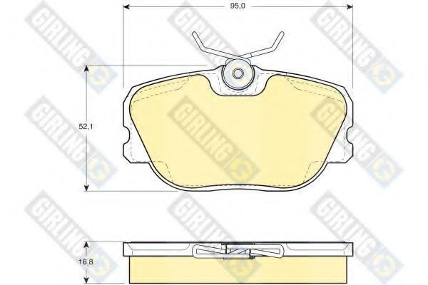 Тормозные колодки GIRLING 6104601