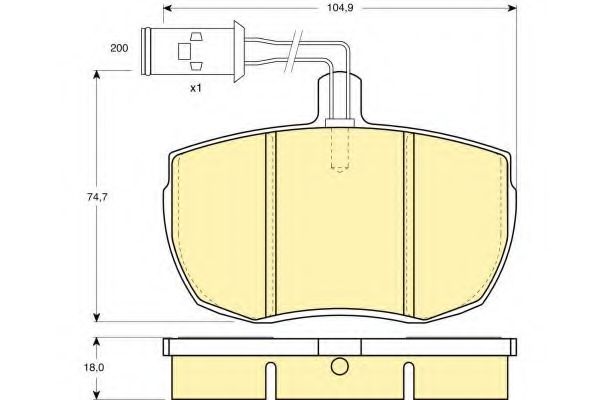 Тормозные колодки GIRLING 6107896