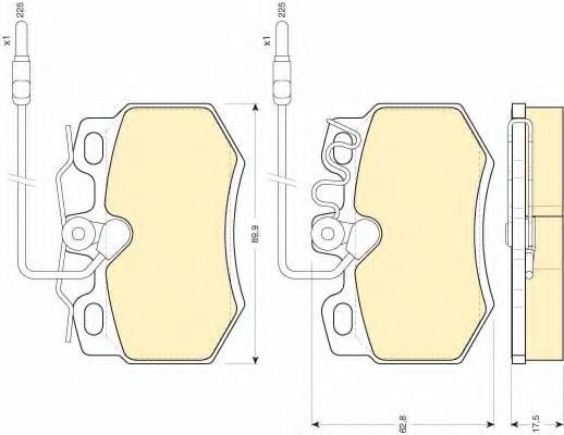 Тормозные колодки GIRLING 6108081