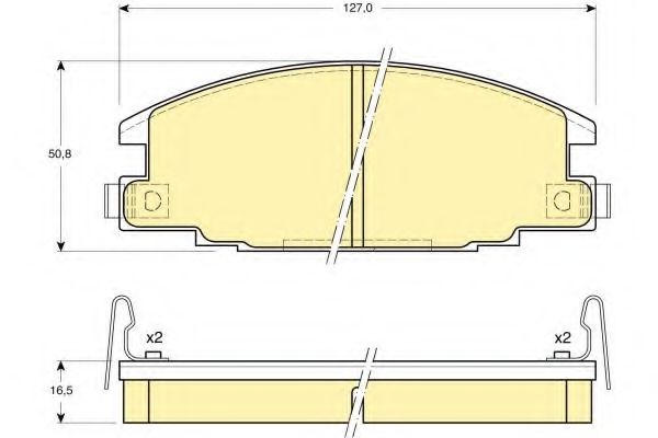 Тормозные колодки GIRLING 6108709