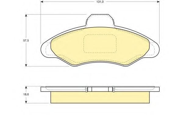 Тормозные колодки GIRLING 6108973
