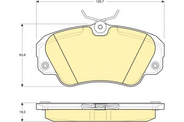 Тормозные колодки GIRLING 6109571