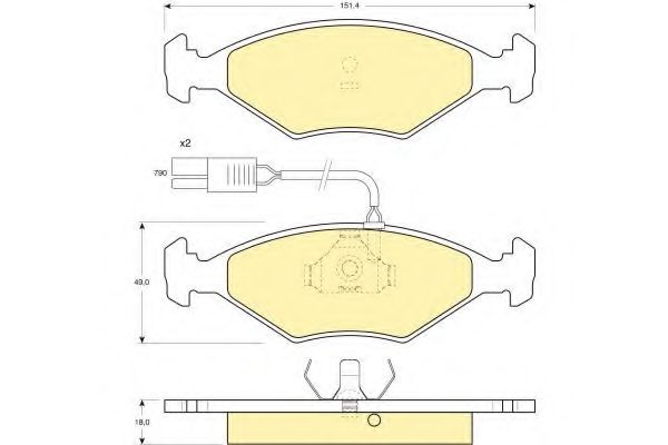 Тормозные колодки GIRLING 6109602