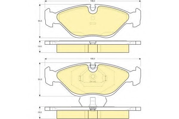 Тормозные колодки GIRLING 6109692