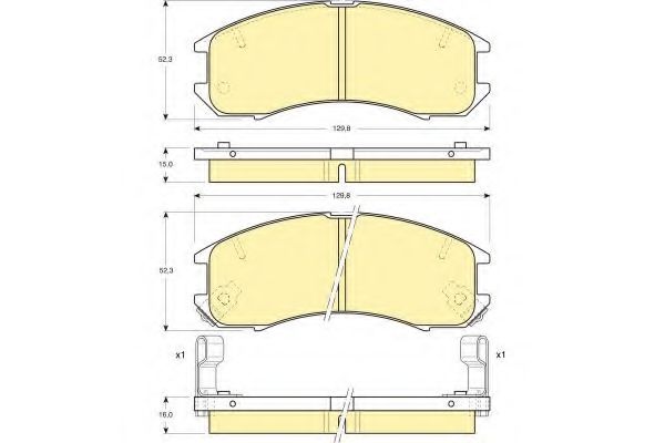 Тормозные колодки GIRLING 6109819