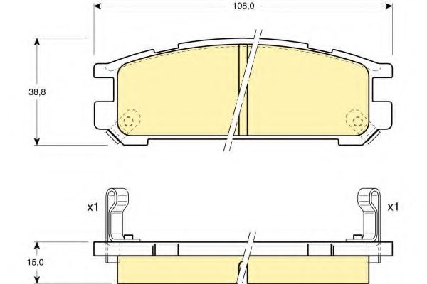 Тормозные колодки GIRLING 6109909
