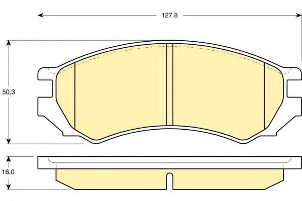 Тормозные колодки GIRLING 6110059