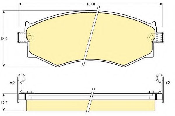 Тормозные колодки GIRLING 6110089