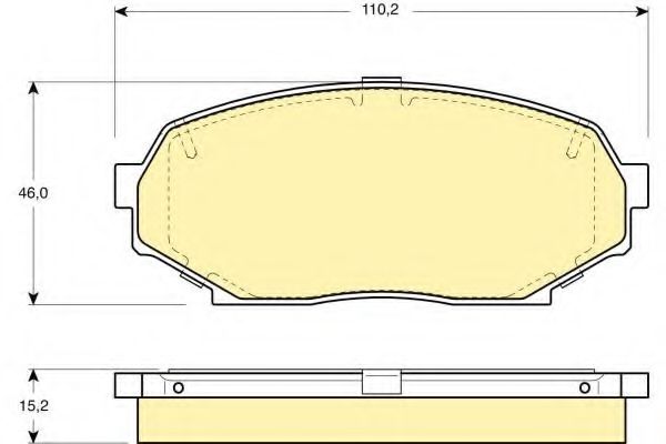 Тормозные колодки GIRLING 6110289