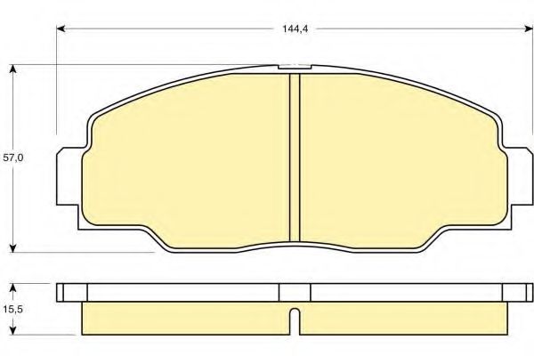 Тормозные колодки GIRLING 6110429
