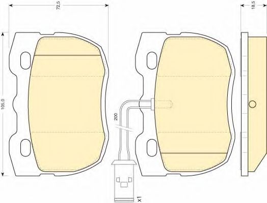 Тормозные колодки GIRLING 6110936