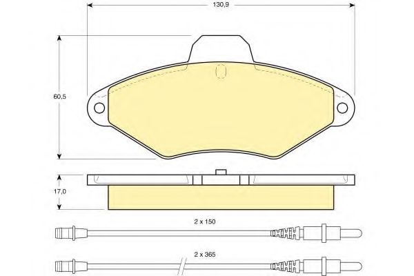 Тормозные колодки GIRLING 6111013