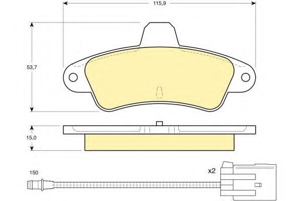 Тормозные колодки GIRLING 6111123
