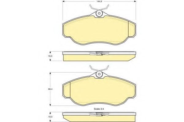 Тормозные колодки GIRLING 6111561